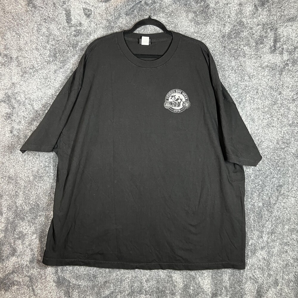 Hot Leathers Shirt Mens 4XL Black Sturgis Bike Week 2015 Biker Graphic Tee